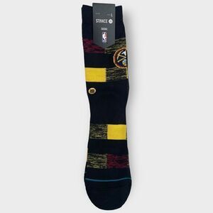 STANCE x NBA Nuggets Cryptic Crew Socks Mens size Large (9-13) New with Tags